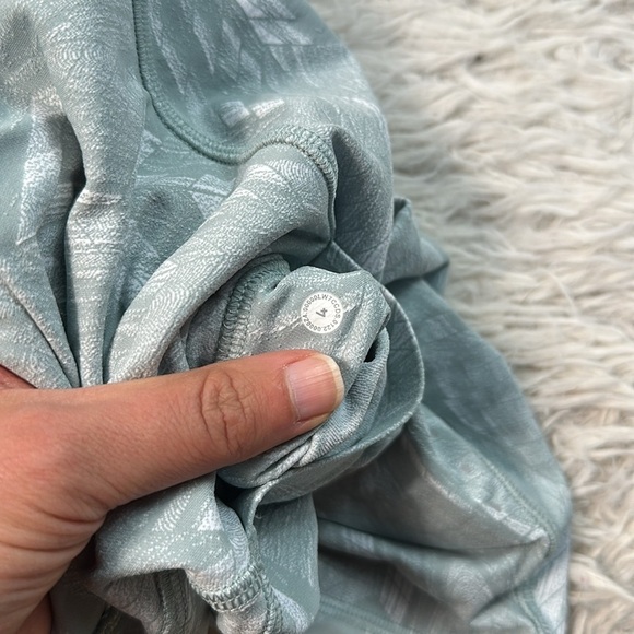 Lululemon Swift Speed High-Rise Short 8" Reverberate Chevron Jacquard Silver Blu - Picture 5 of 7